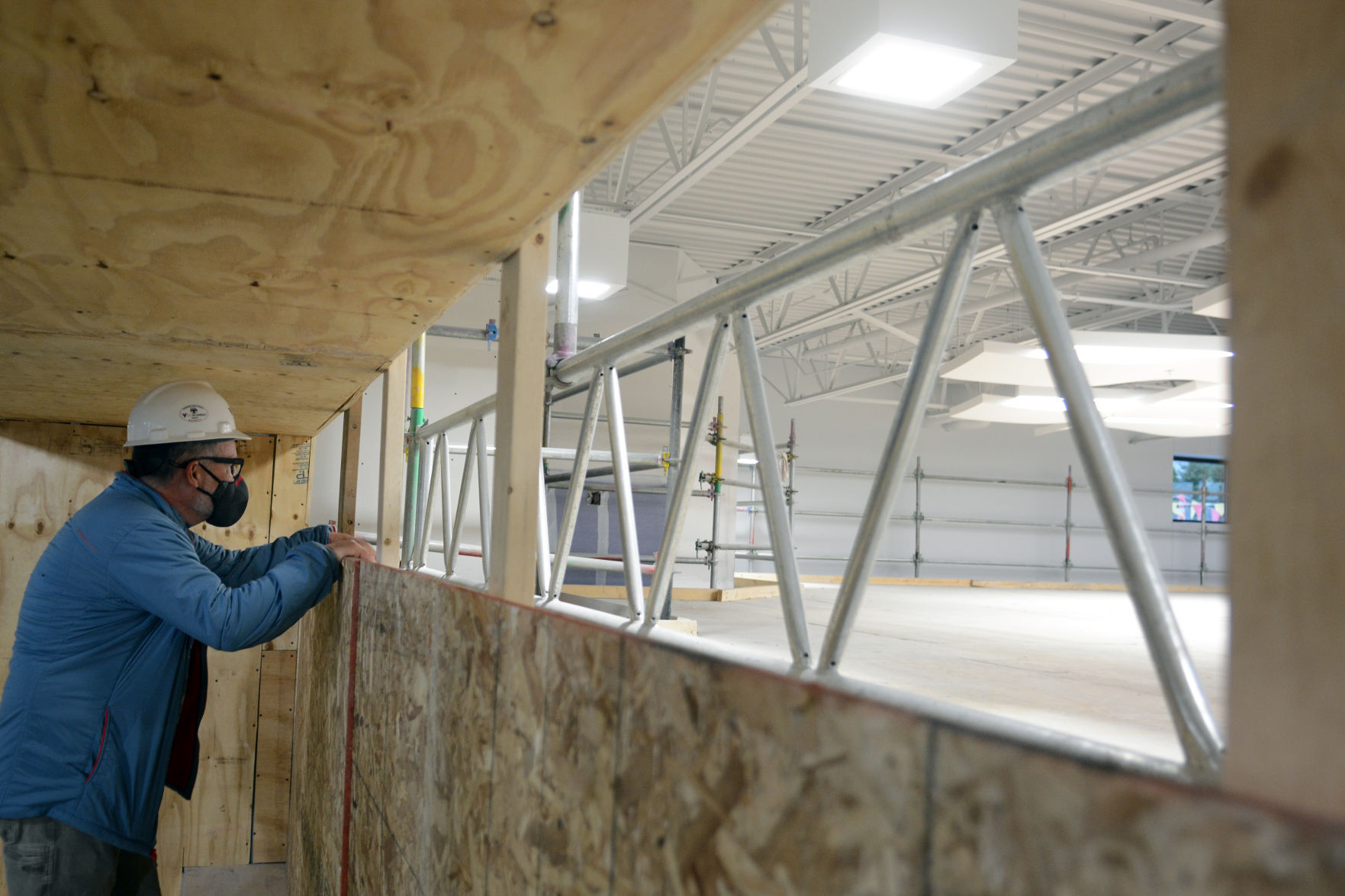 Baraboo school construction tour May 3, 2021
